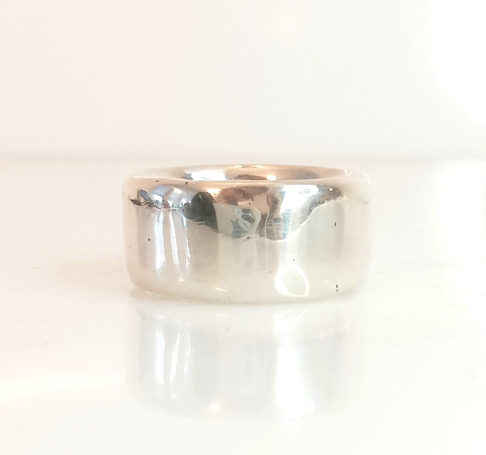 Sandgussring aus massivem Silber