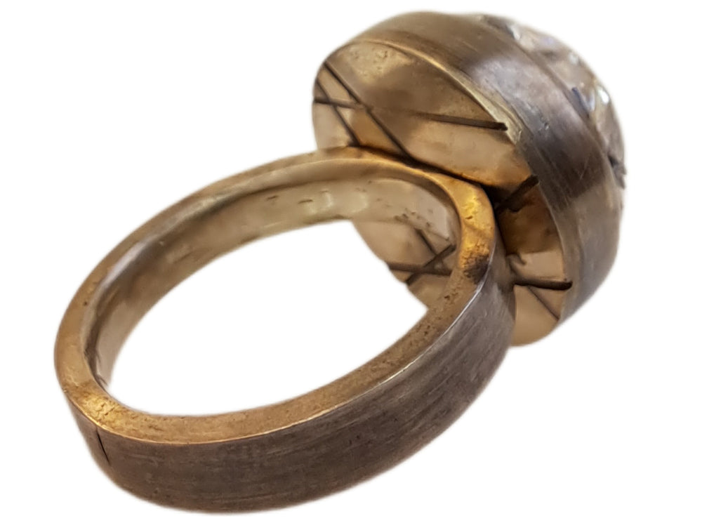 
                  
                    Tourmilinierter Quarz Silberring
                  
                